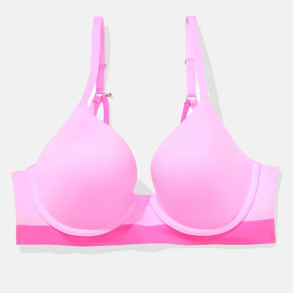 Aerie Sunnie Full Coverage Bra NWT 32C Pink T Shirt Bra Lightly Lined Everyday
